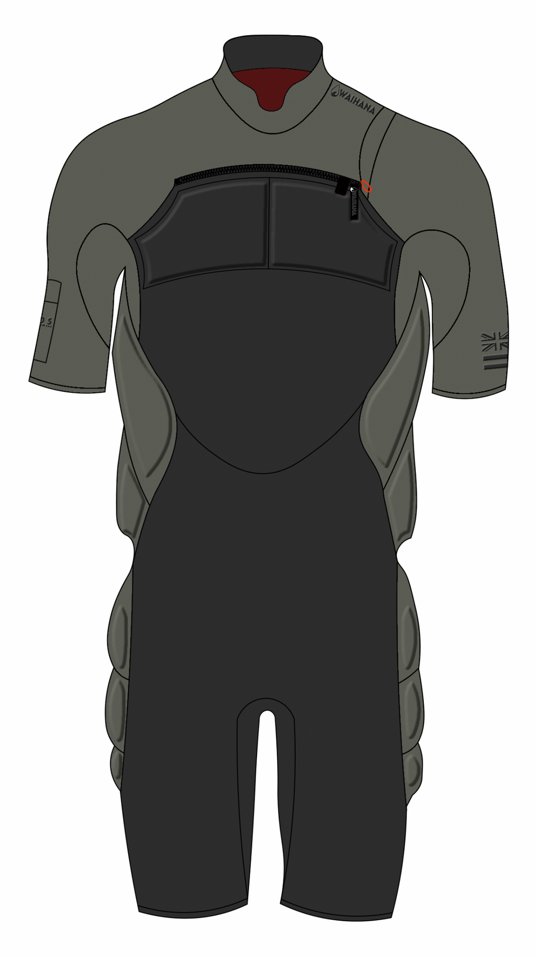 Traje de primavera de impacto para aguas bravas para hombre