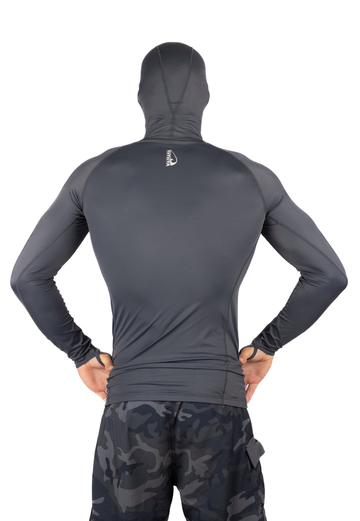 Anthracite Carvico Hooded Surf Rashguard