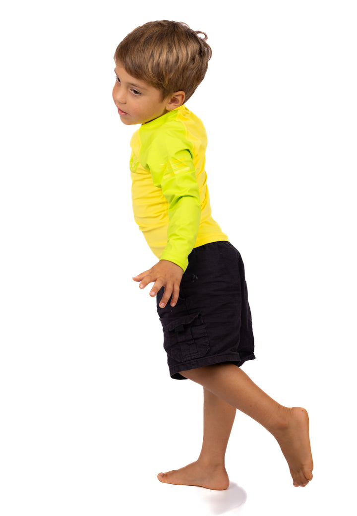 Children's Yellow Long Sleeve Rashguard