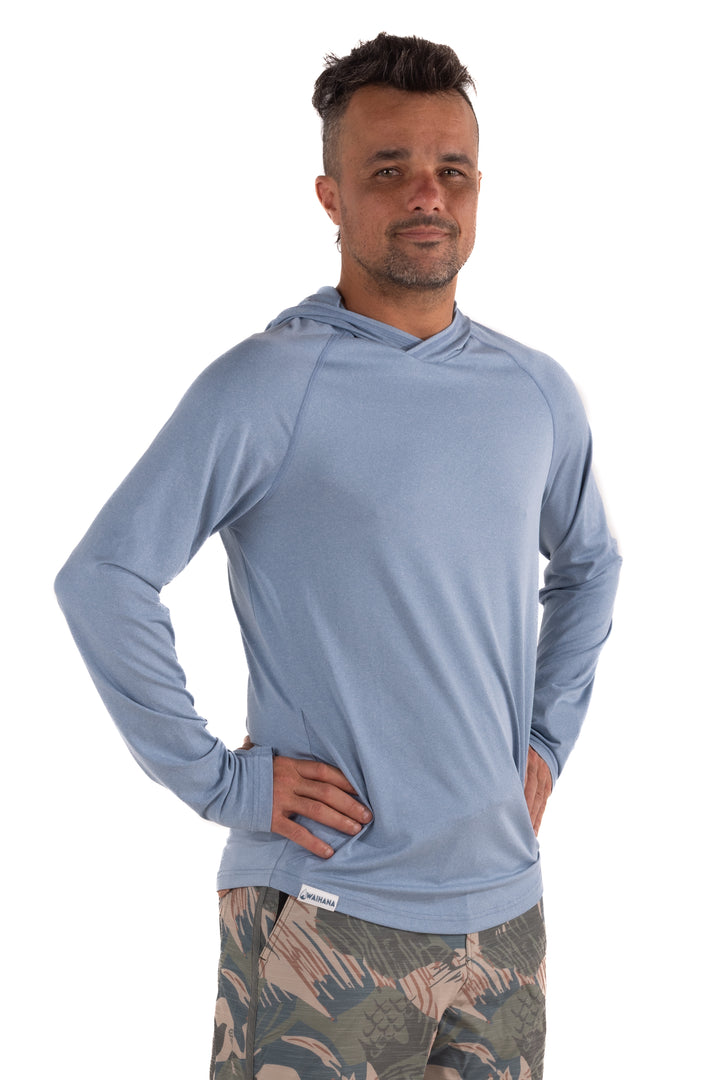 Mariner Blue Hooded Long Sleeve