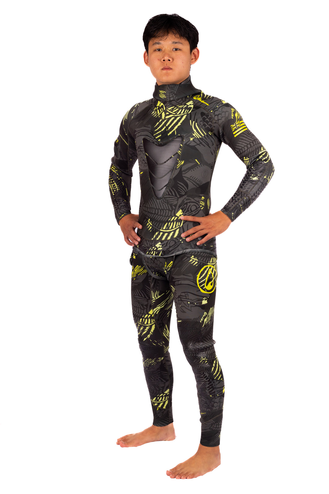 Men’s Lime Fishbone Spearfishing 3.5mm Wetsuit